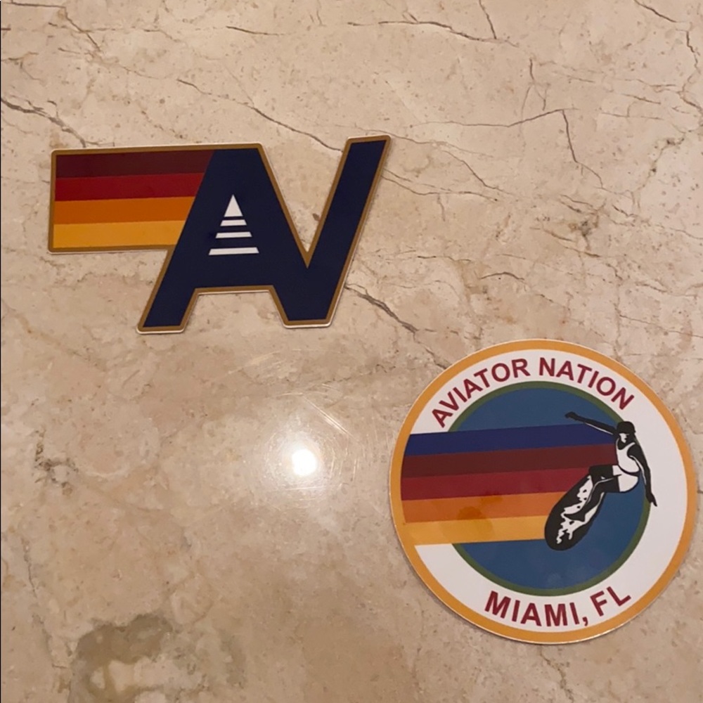 AVIATOR NATION STICKERS 🛍🤍 miami florida
